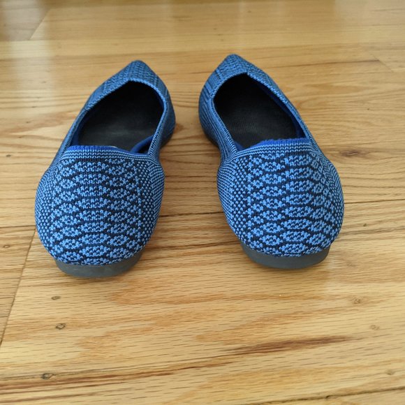 Rothy’s The Point Lapis Python Blue Size 7.5 Rare - Picture 10 of 15